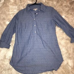 Merona Blue Button Down Top